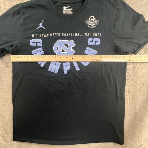 NIKE North Carolina Tar Heels Shirt Men Large 2017 Champion Athletic Cut Jordan - Picture 6 of 8